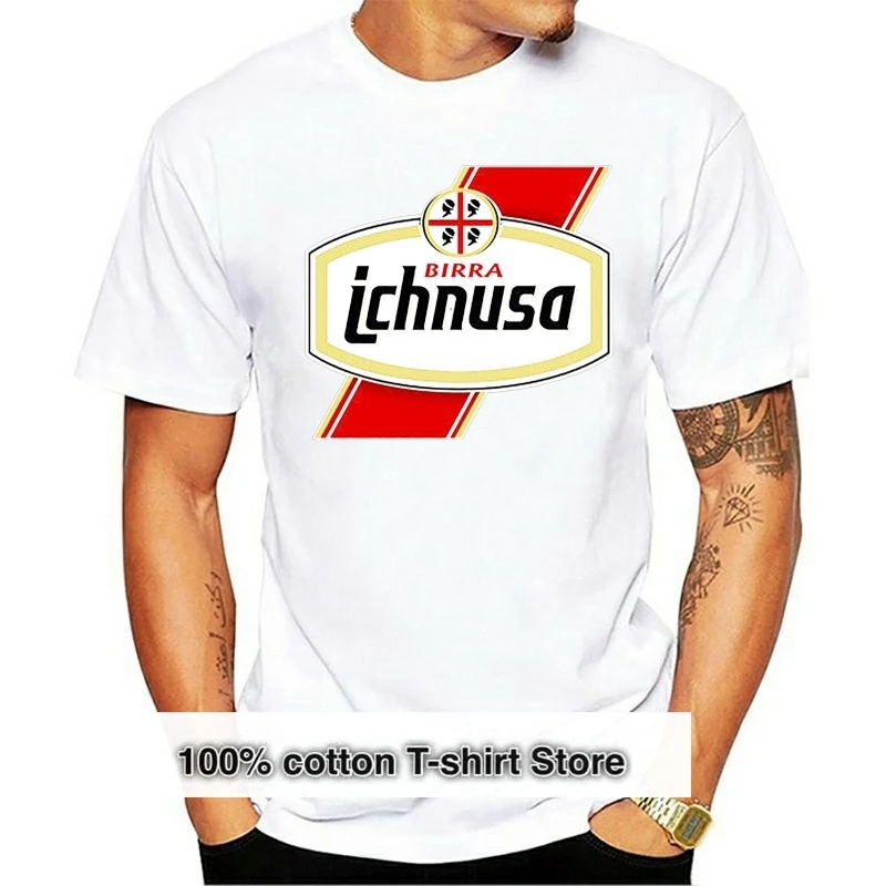 Ichnusa Birra T-Shirt Black Beer Sardinia Italy Alcohol