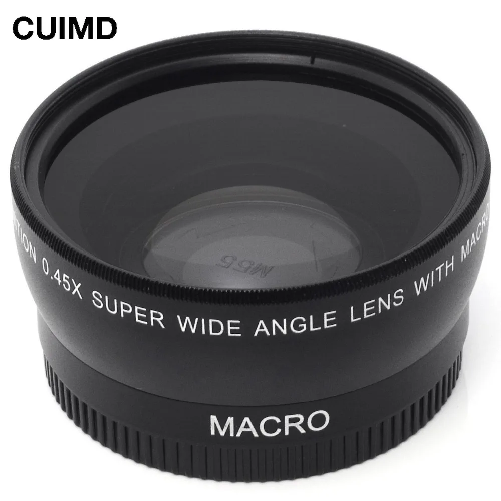 Ryh 55Mm Obiettivo Grandangolare 0,45X + Obiettivo Macro Per Fotocamera Sony Alpha A77 A280 A290 A380 A390 A580 A590 Dslr