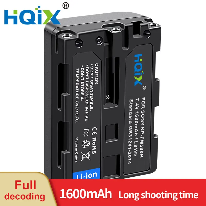 Hqix Per Sony A77 Ii Ilca-77M2 A99 Ii Slt-A65 A57 A77 A99 A58 A100 A450 A550 A560 A850 A900 A580 Fotocamera Np-Fm500H Caricabatterie Batteria