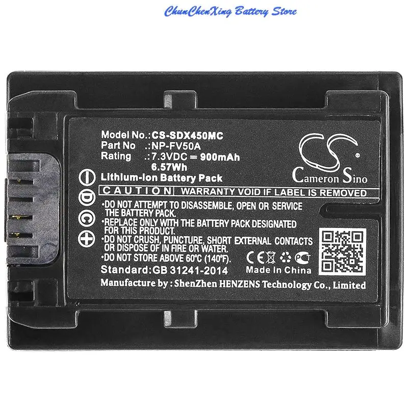 Batteria Cameron Sino 900Mah/1030Mah/1600Mah/2050Mah/2700Mah/3050Mah Per Sony Fdr-Ax40,Ax45,Ax60,Cx625,Cx680,Vg30,Cx450,Ax53,Ax33