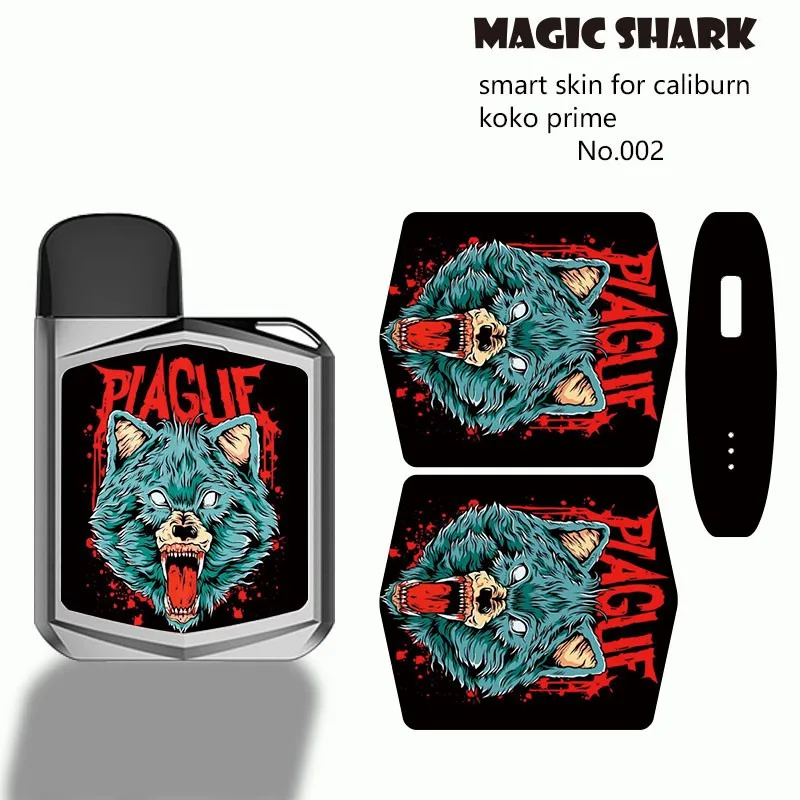 Fashion Stylish Zombie Bear Case Cover Sticker Film Per Uwell Caliburn Koko Prime Tape Skin Per Caliburn Koko Prime