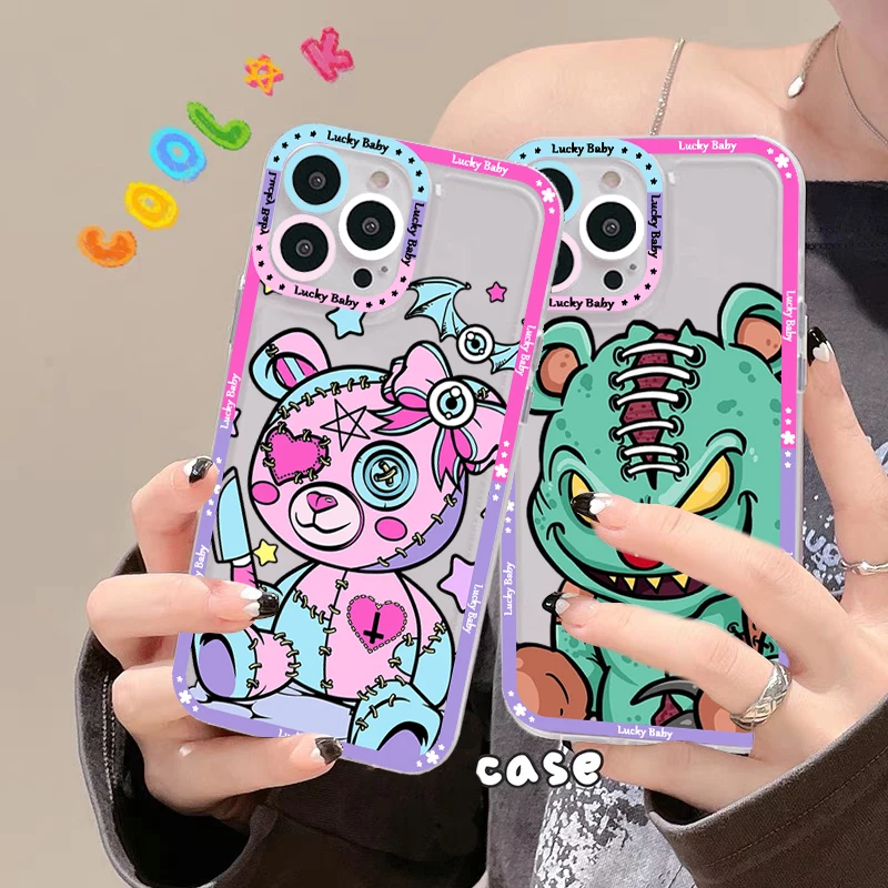 Custodia Per Telefono Maiyaca Zombie Teddy Bear Per Iphone 11 12 13 Mini Pro Max 14 Pro Max Custodia Shell