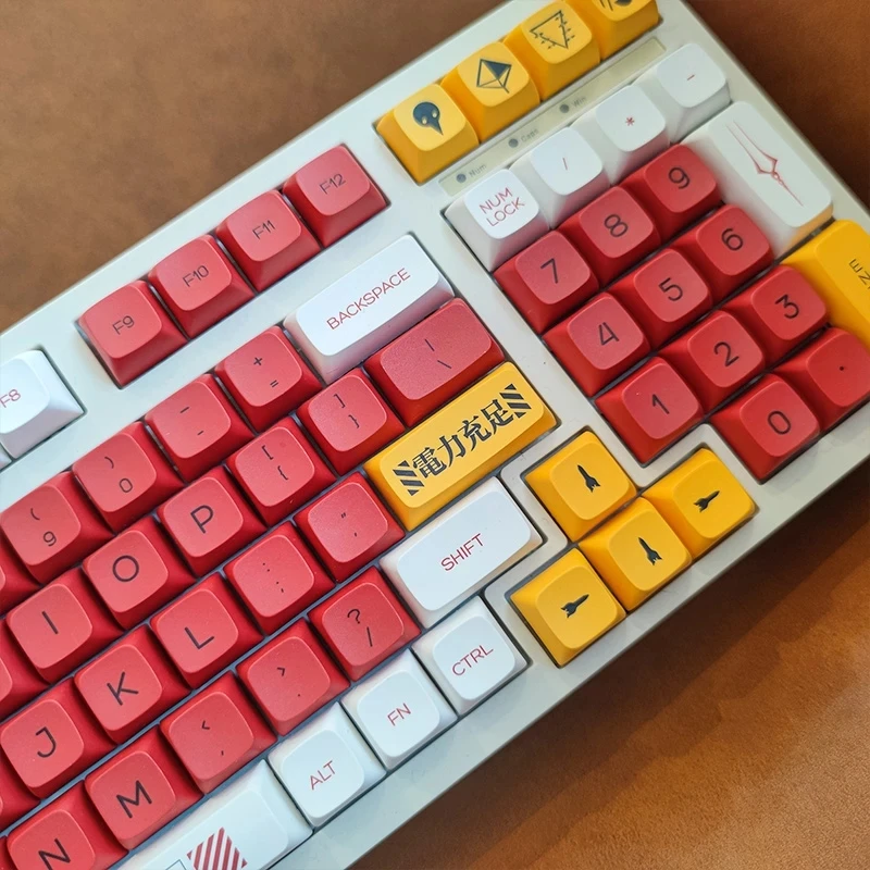 138 Key Evangelion-02 Keycaps Eva Seconda Macchina Pbt Sublimazione Qx1 Profilo Xda Altezza Tappo A Sfera Meccanico Tappo Chiave Tastiera