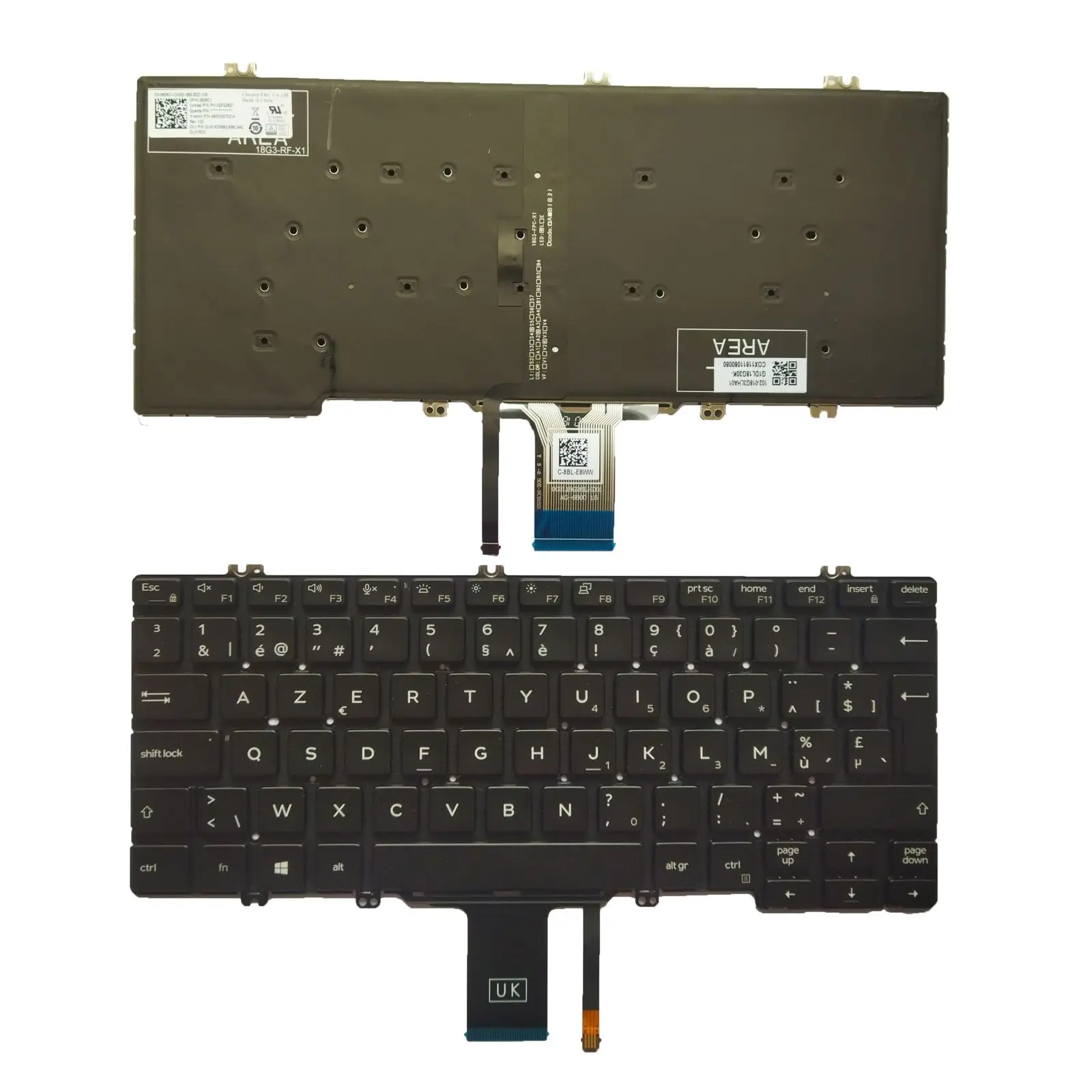 Nuovo Per Dell Latitude 5300 5310 7300 Tastiera Retroilluminata Be Belga
