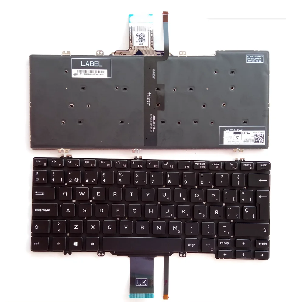 Tastiera Sostitutiva Con Layout Sp Nera Per Dell Latitude 5300 2-In-1 5310 7300