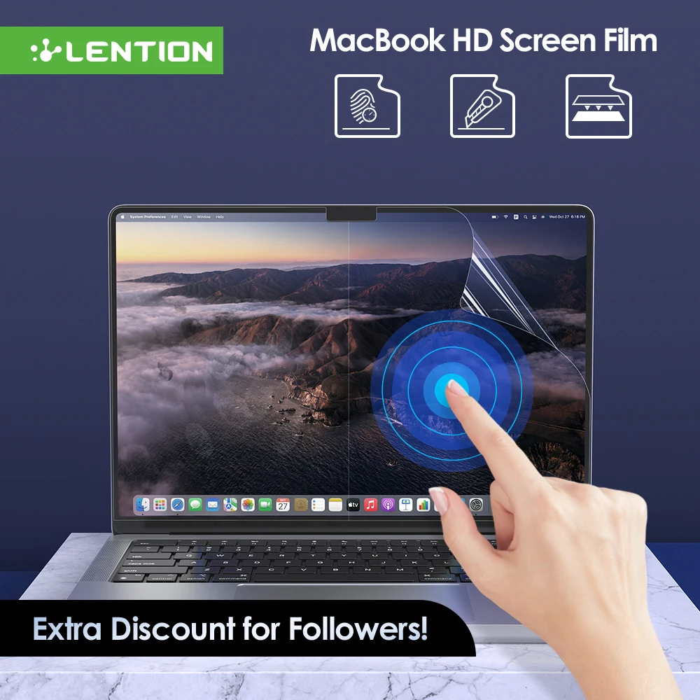 Pellicola Salvaschermo Per Macbook Tutti I Modelli Air 13 M1 Pro 13 14 15 16 Touch Bar Max Cover Hd Film Soft Guard Accessori Macbook