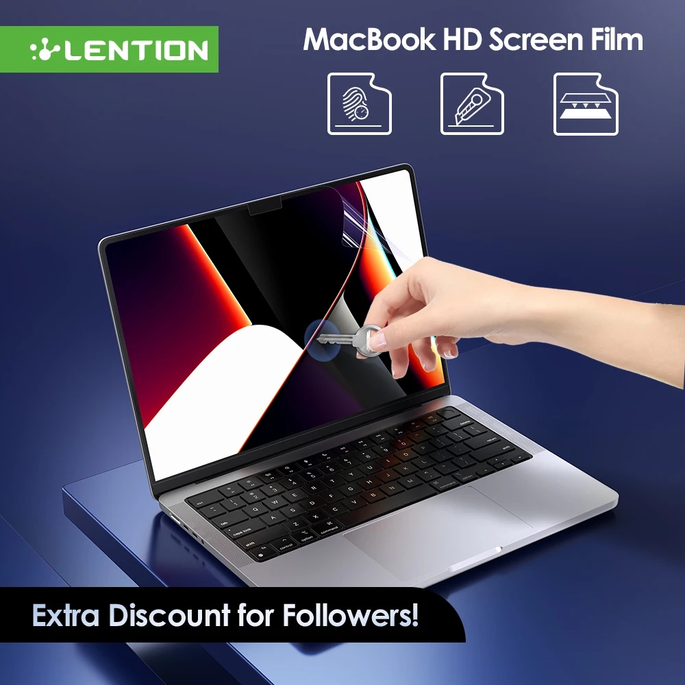Pellicola Salvaschermo Per Macbook Tutti I Modelli Air 13 M1 Pro 13 14 15 16 Touch Bar Max Cover Hd Film Soft Guard Accessori Macbook