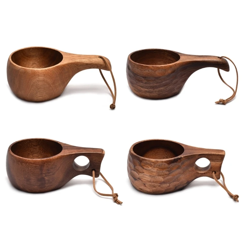 Tazza In Legno Da Esterno Da 210 Tazza Da Campeggio Kuksa Tazze Da Caffè Tazze Da Latte Tazze Bicchieri In Legno Acacia