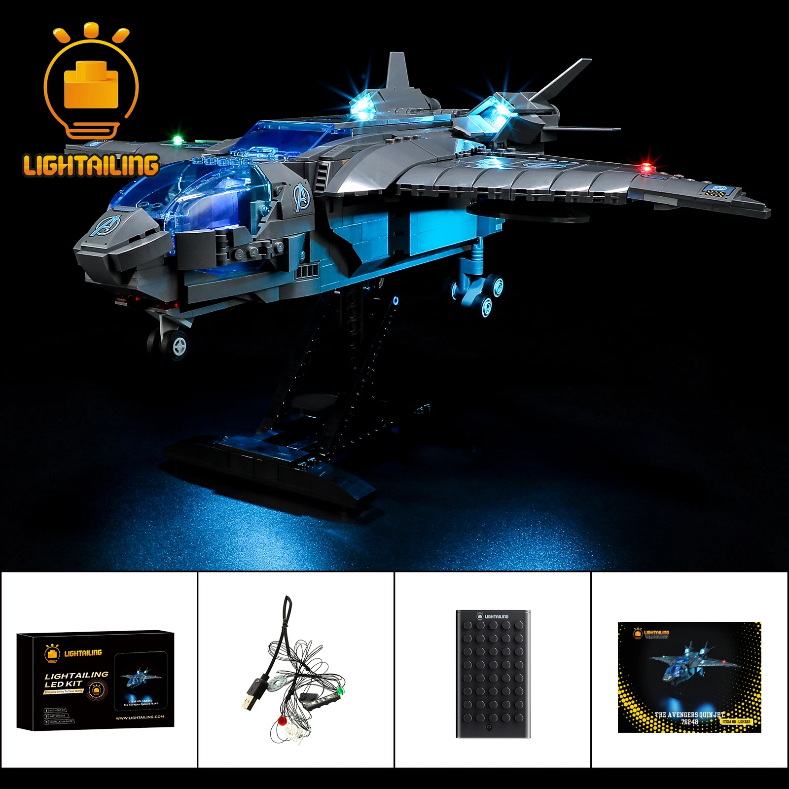 Lightailing Led Light Kit Per 76248 Building Blocks Set (Non Includere Il Modello) Giocattoli Per Bambini