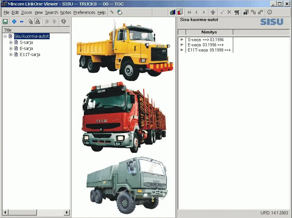 Sisu Truck Spare Parts Catalogs