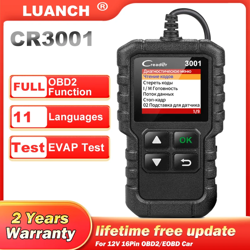 Avvia X431 Cr3001 Scanner Obd2 Engine Scan Obd 2 Scan Tool Pk Elm 327 Strumento Diagnostico Automatico Aggiornamento Gratuito Scanner Automobilistico
