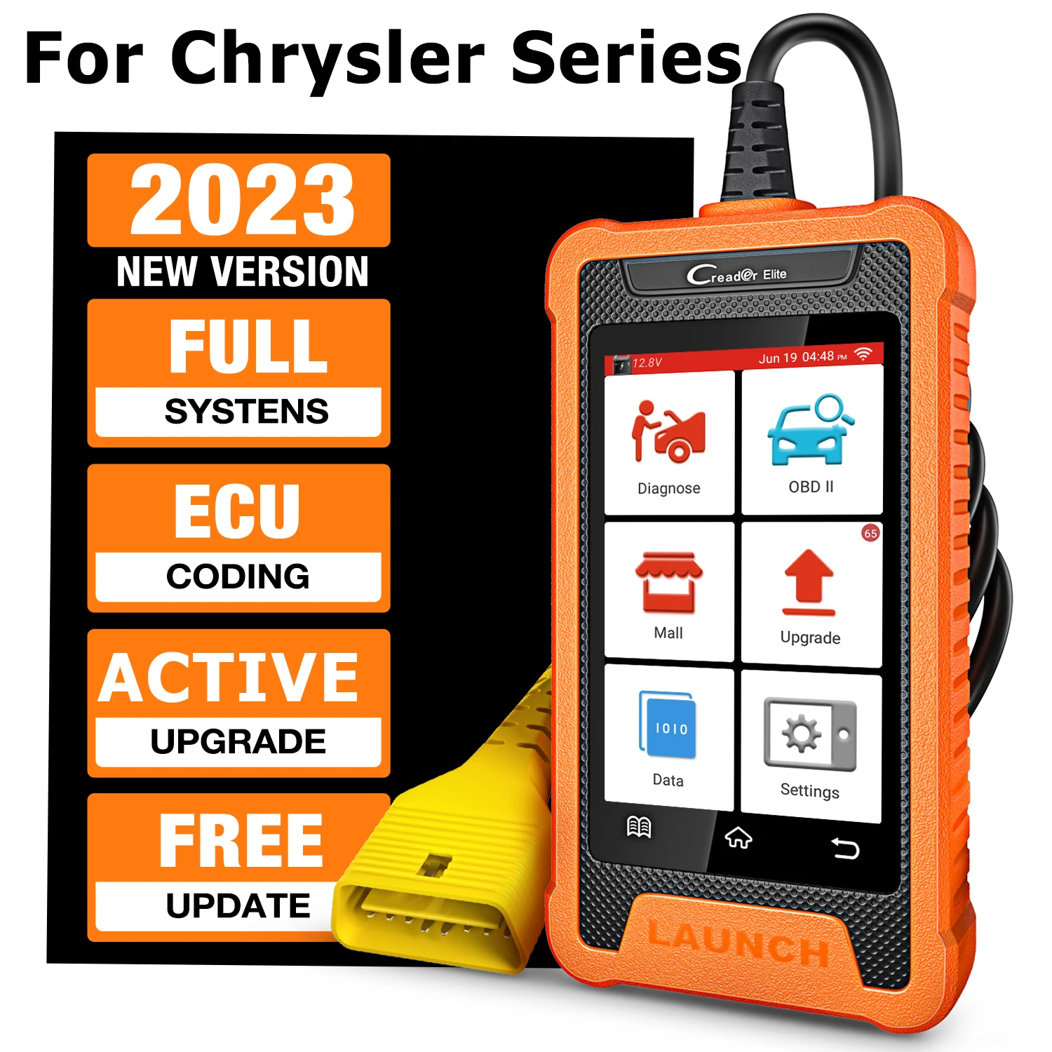 Avvia X431 Creader Elite Obd2 Strumento Diagnostico Automatico Tutti I Sistemi Scanner Per Auto 31 + Reset Test Attivo Codifica Ecu Per Chrysler Ford