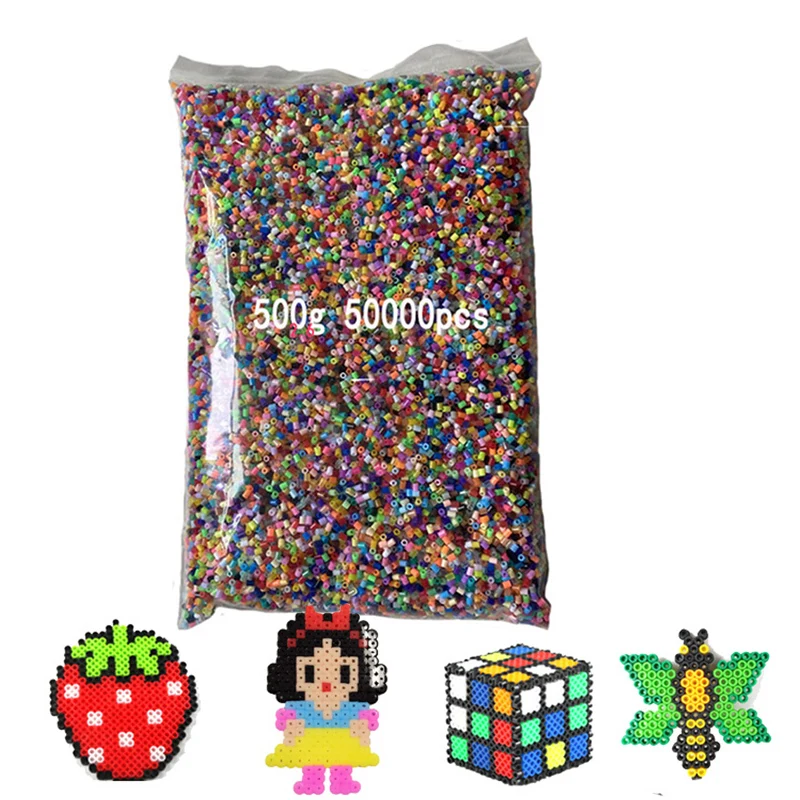500G 2.6Mm Mini Hama Beads Pyssla Perline Di Ferro Per Bambini Hama Beads 3D Puzzle Giocattoli Creativi Giocattoli Regalo Fatti A Mano