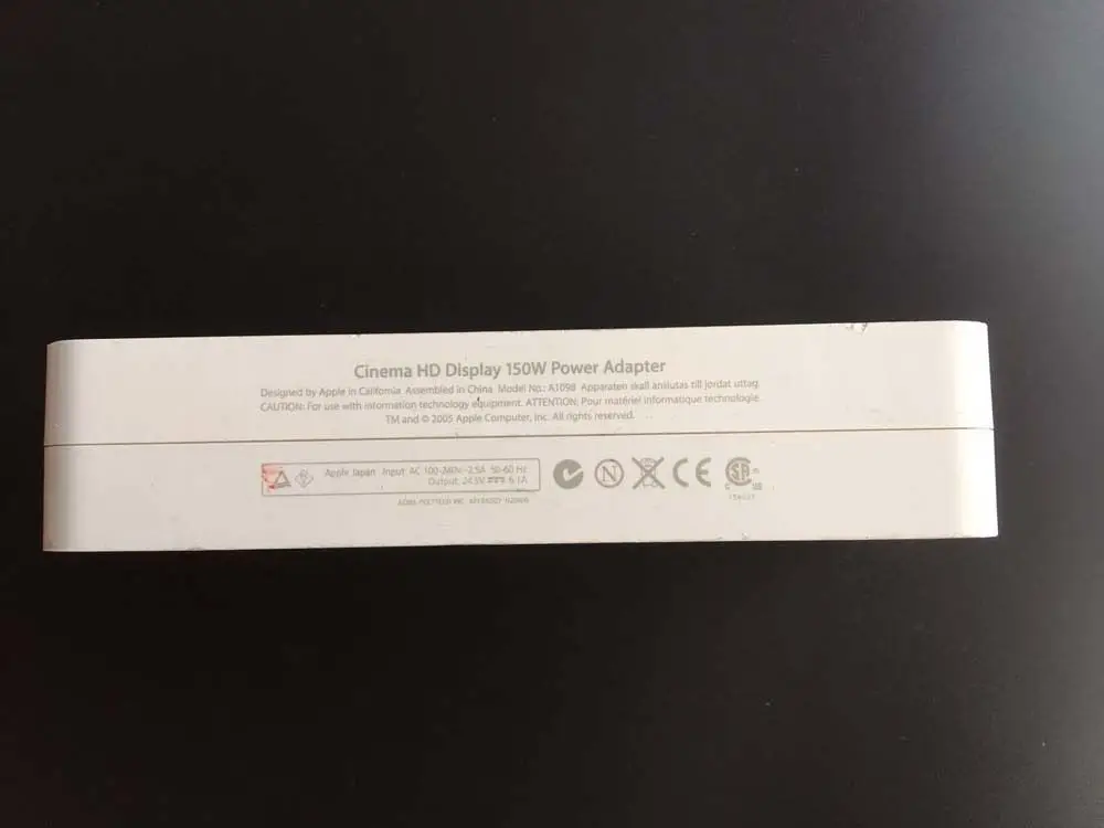 Per Apple A1098 Adattatore Di Alimentazione Ca Originale 150W Per Alimentatore Display Hd Dvi Cinema Da 20 "23" Da 30 Pollici