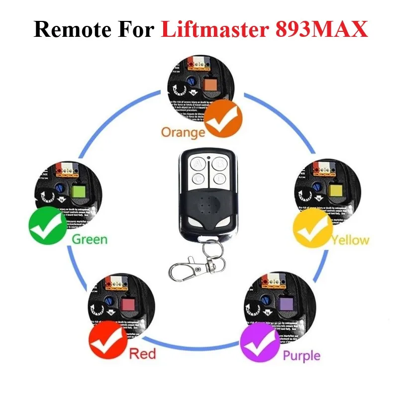 893Max Telecomando Universale Per Garage Per Ascensore Master 893Max, 371Lm, 373Lm, 375Lm, 375Ut, 971Lm, 973Lm,