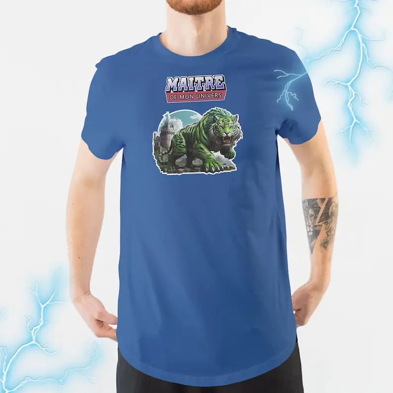 Tiger Master Of My Universe Mortal G Family Wink Castle Svg Sticker T Shirt Maniche Lunghe O Corte