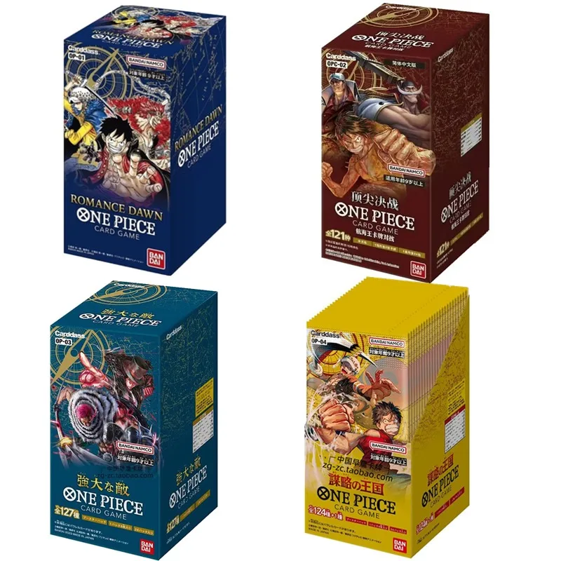 Bandai Original Opcg One Piece Tcg Card Op1/Op2/Op3/Op4 Confezione Supplementare Cinese/Giapponese