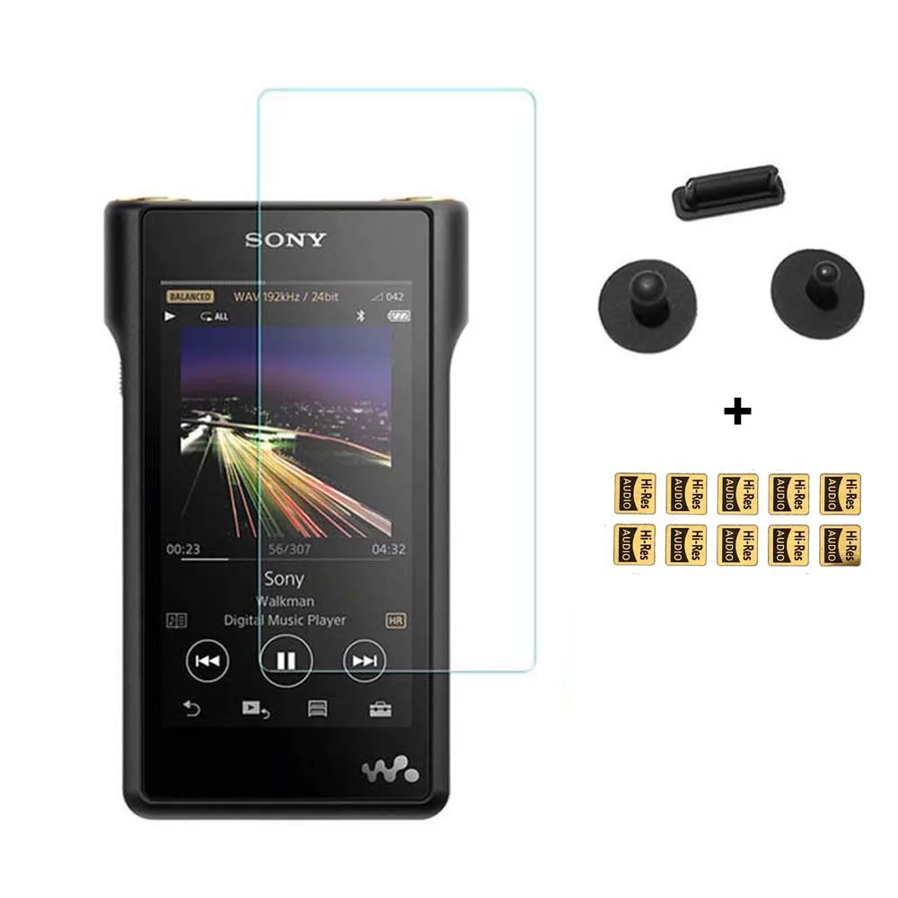 Per Sony Walkman Nw-Wm1A Wm1A Nw-Wm1Z Wm1Z Pellicola Proteggi Schermo In Vetro Temperato Con Tappo Antipolvere