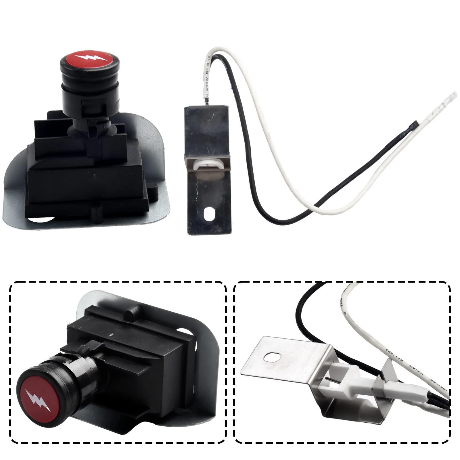 1Set Pulsante Di Accensione 64868 Sostituzione Per Accenditori Serie Weber Q Q1200 Q2200 Per Parti Della Griglia Weber Q1200 Per Weber Q2200
