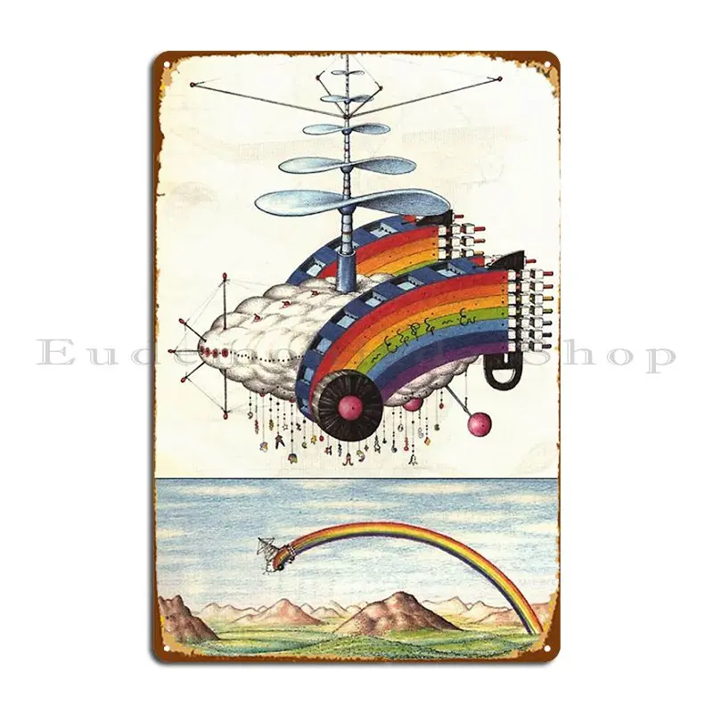 Codex Seraphinianus Metal Sign Living Room Cinema Kitchen Garage Print Tin Sign Poster