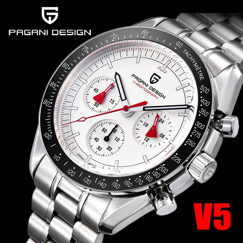 2023 Pagani Design Moon Watches Men Top Brand Orologio Al Quarzo Sport Orologio Da Polso Impermeabile Cronografo Automatico Con Velocità Della Data 17