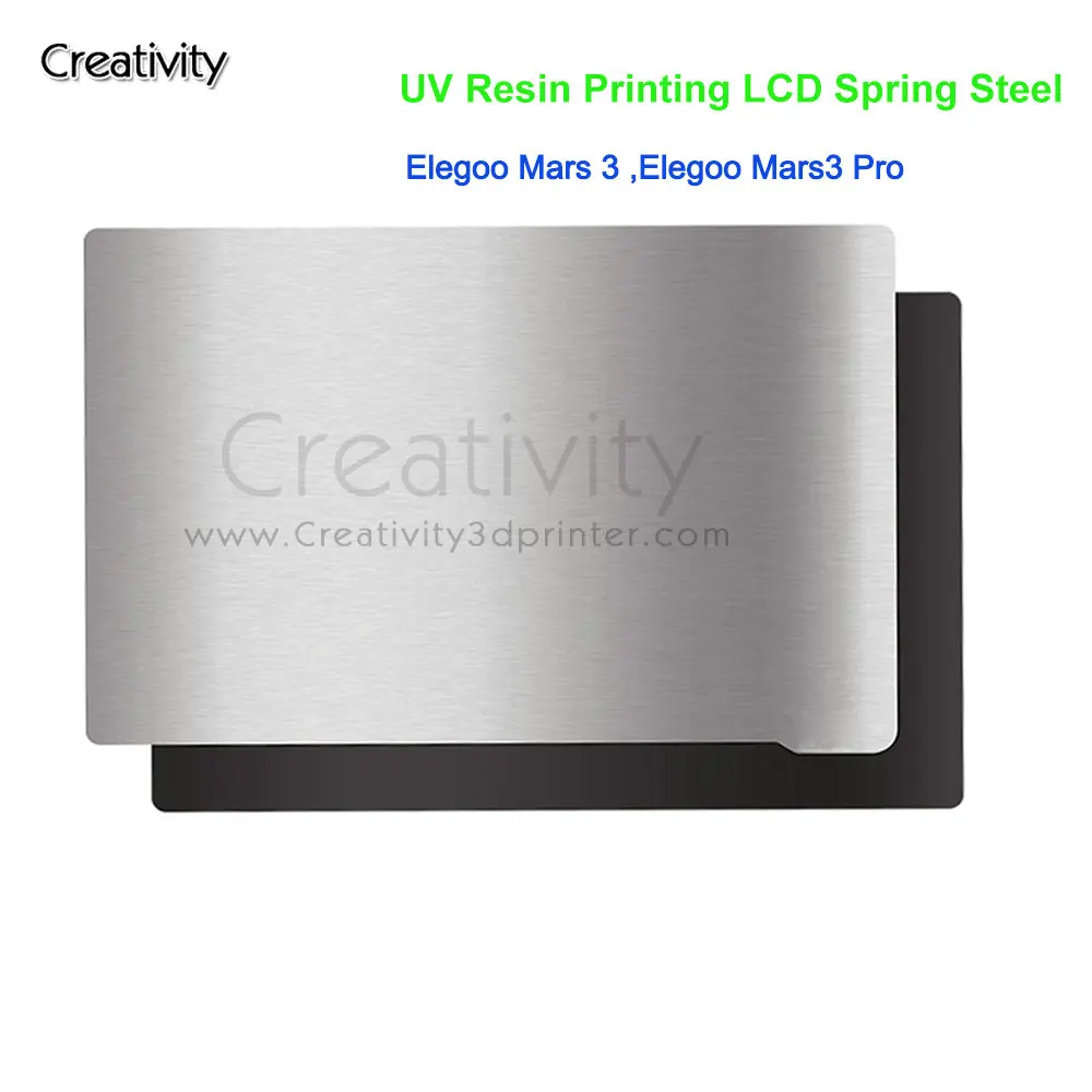 Acciaio Per Molle 150*96.5Mm Per Elegoo Mars 3 ,Elegoo Mars3 Pro Piastra Di Costruzione Flessibile Base Magnetica Letto Sla/Dlp Resina Lcd Priting