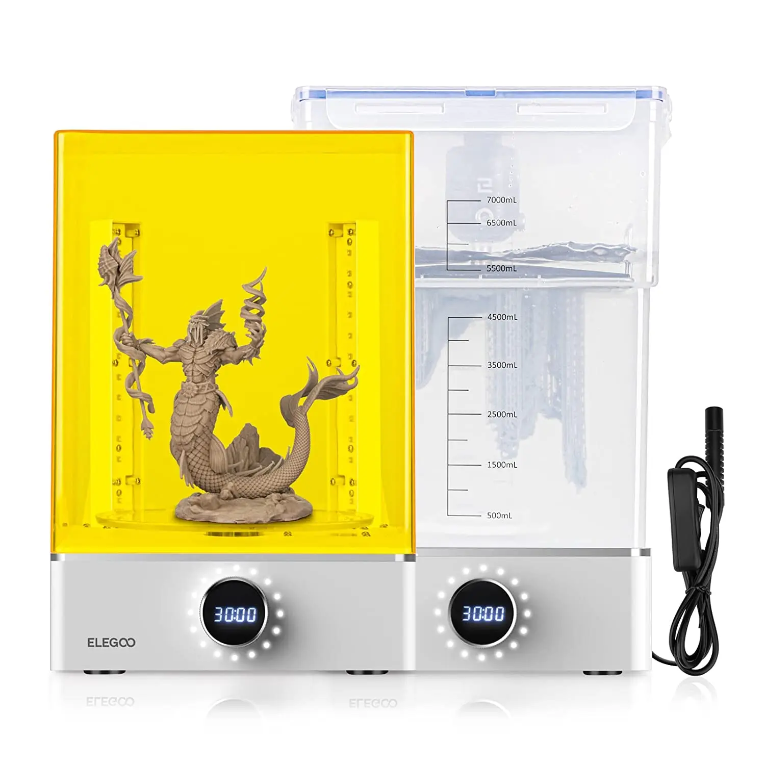 Elegoo Mercury Xs Bundle Wash And Cure Con Stazione Di Lavaggio Separata Per Stampe 3D In Resina Di Grandi Dimensioni, Compatibile Con Mars 3 Pro