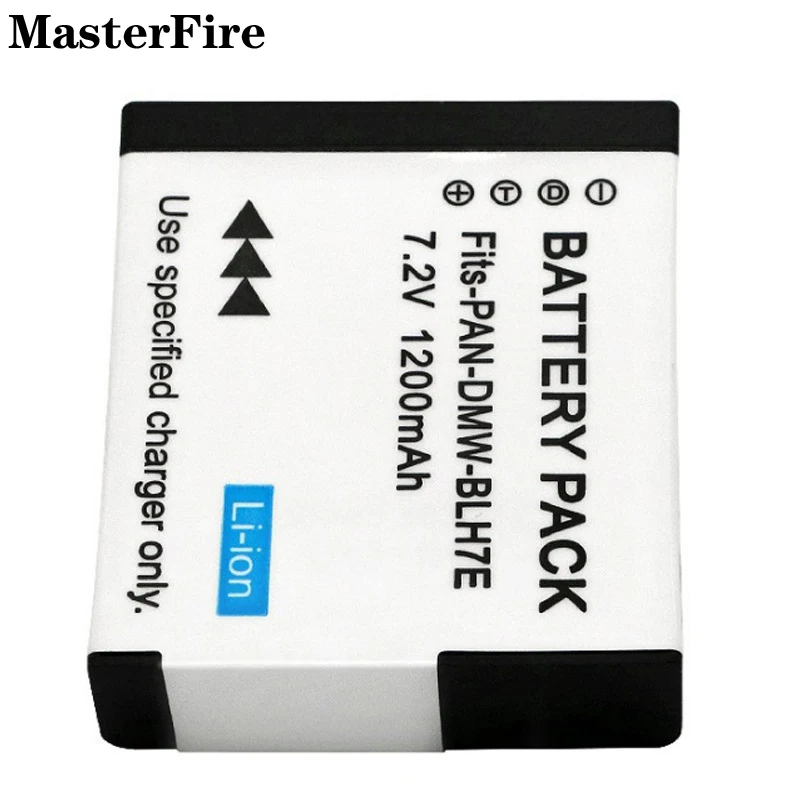 4X Dmw-Blh7 Dmw-Blh7Pp Dmw-Blh7E Blh7E Blh7Gk 1200Mah Batteria Per Fotocamera Per Batterie Panasonic Lumix Dmc-Gm1 Gm1K Gh5 Gh7 Lx9 Lx15