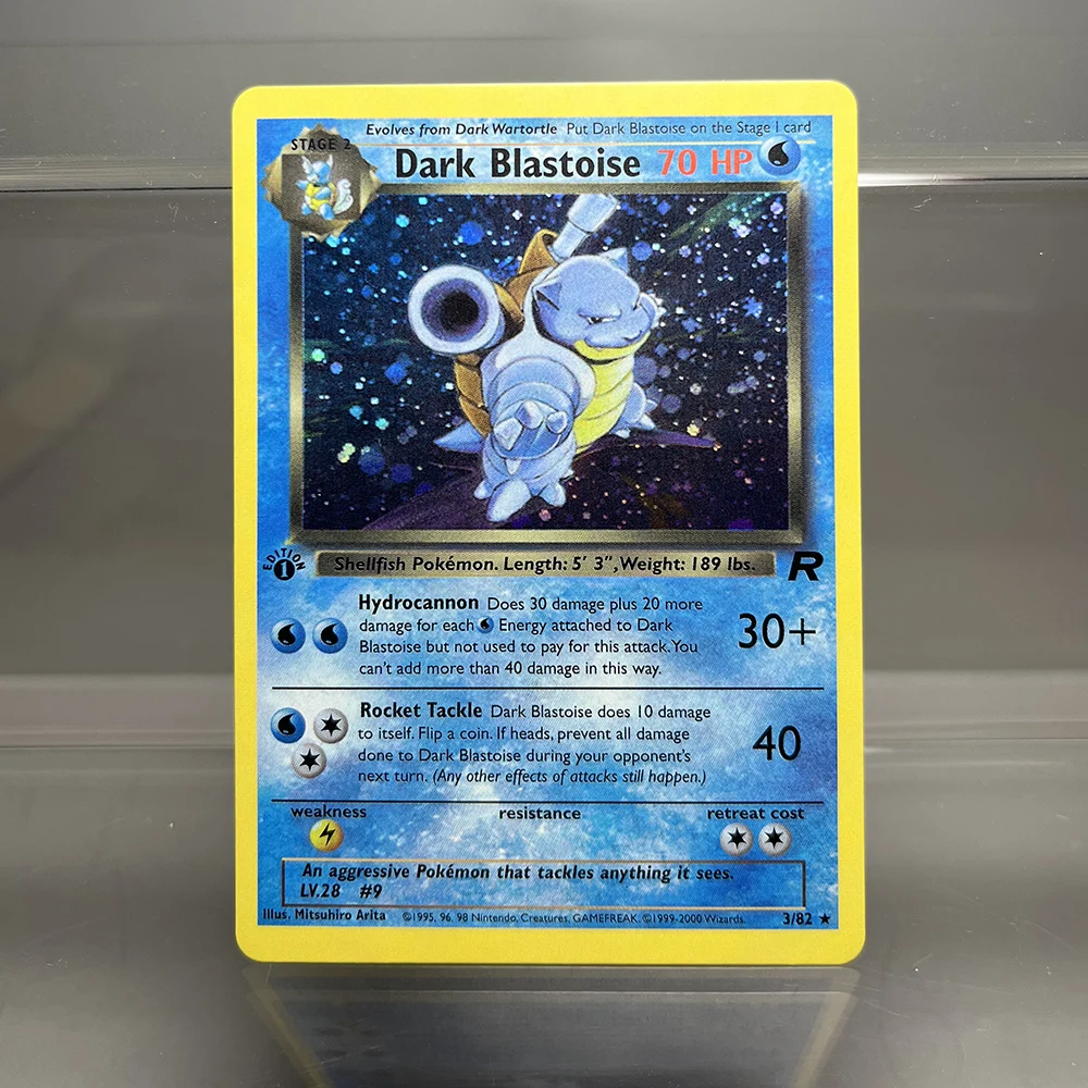 1996 Carte Olografiche Classiche Pokragon Dark Dragonite Clefairy Gyarados Carte Da Collezione Di Giochi Carte Proxy Ptcg