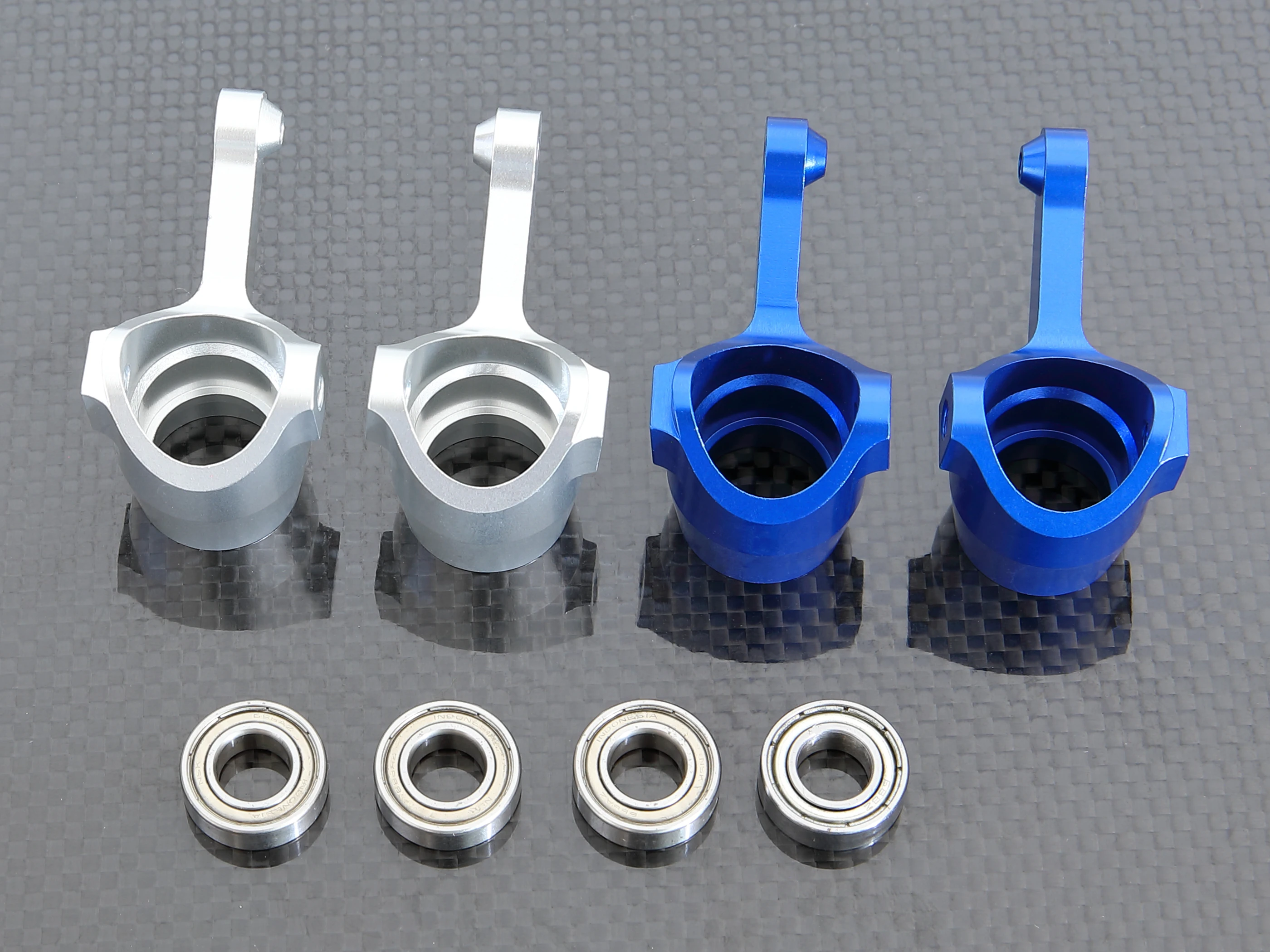 Mozzi Sterzo Anteriore In Alluminio Cnc Gtbracing Per Kyosho Inferno Mp7.5 777 Gt Gt2 St St-Rr Neo Ve (Colore Della Superficie Più Scuro)