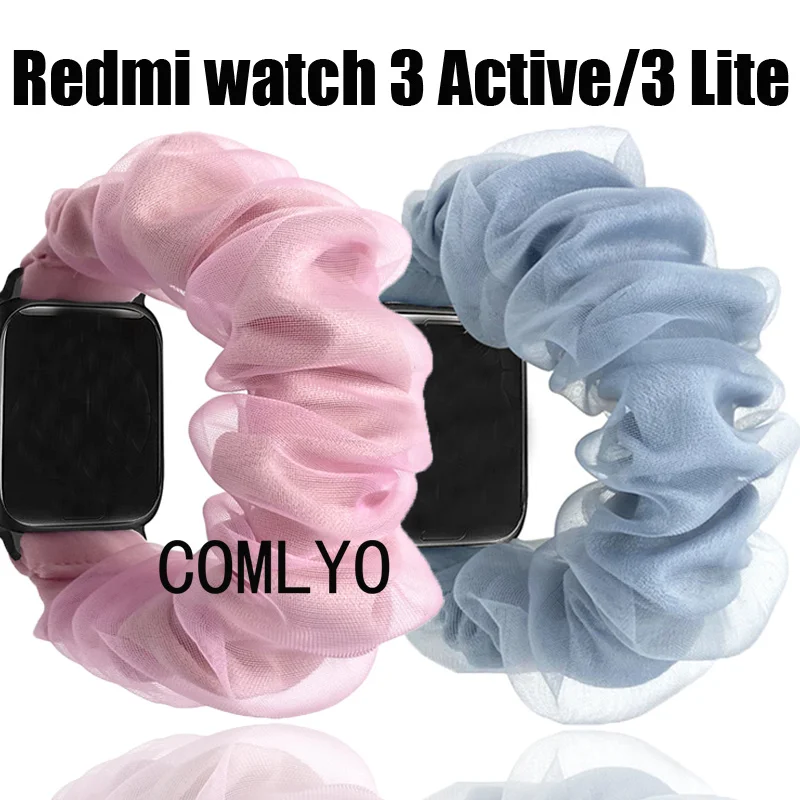 Per Redmi Watch 3 Active Lite Strap Organza Dacron Soft Women Lady Band Bracciale