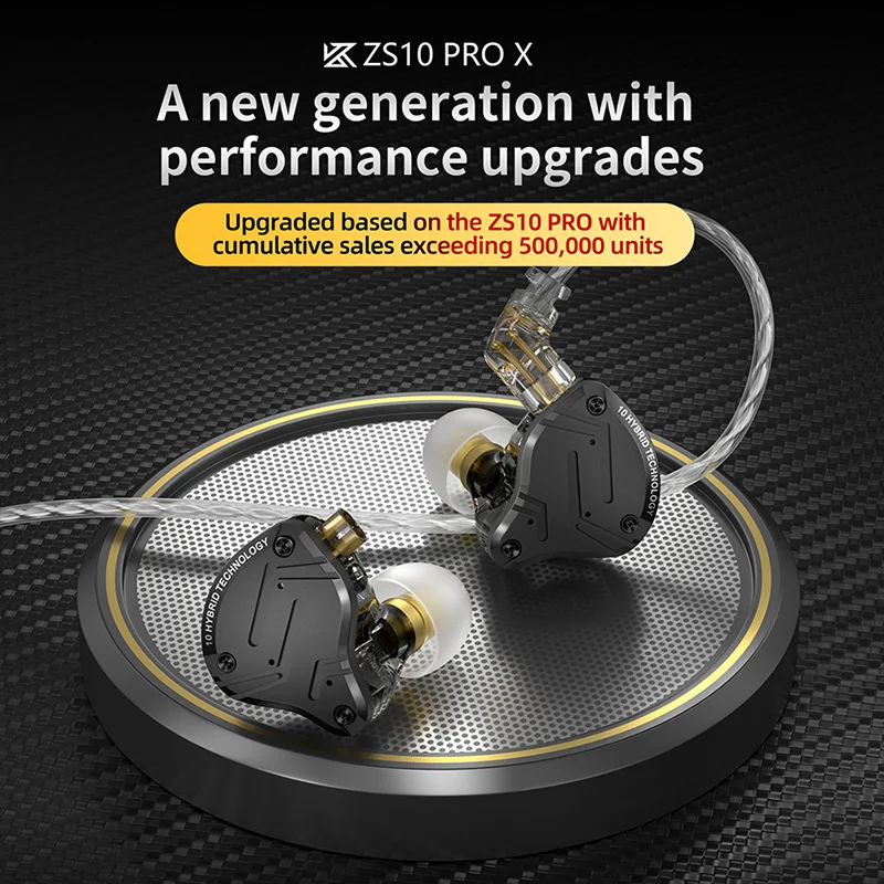 Kz Zs10 Pro X Hifi Bass Metal Hybrid In-Ear Auricolare Sport Noise Cancelling Auricolari Kz Zsn Pro As16 Pro As12 Zsx Zex