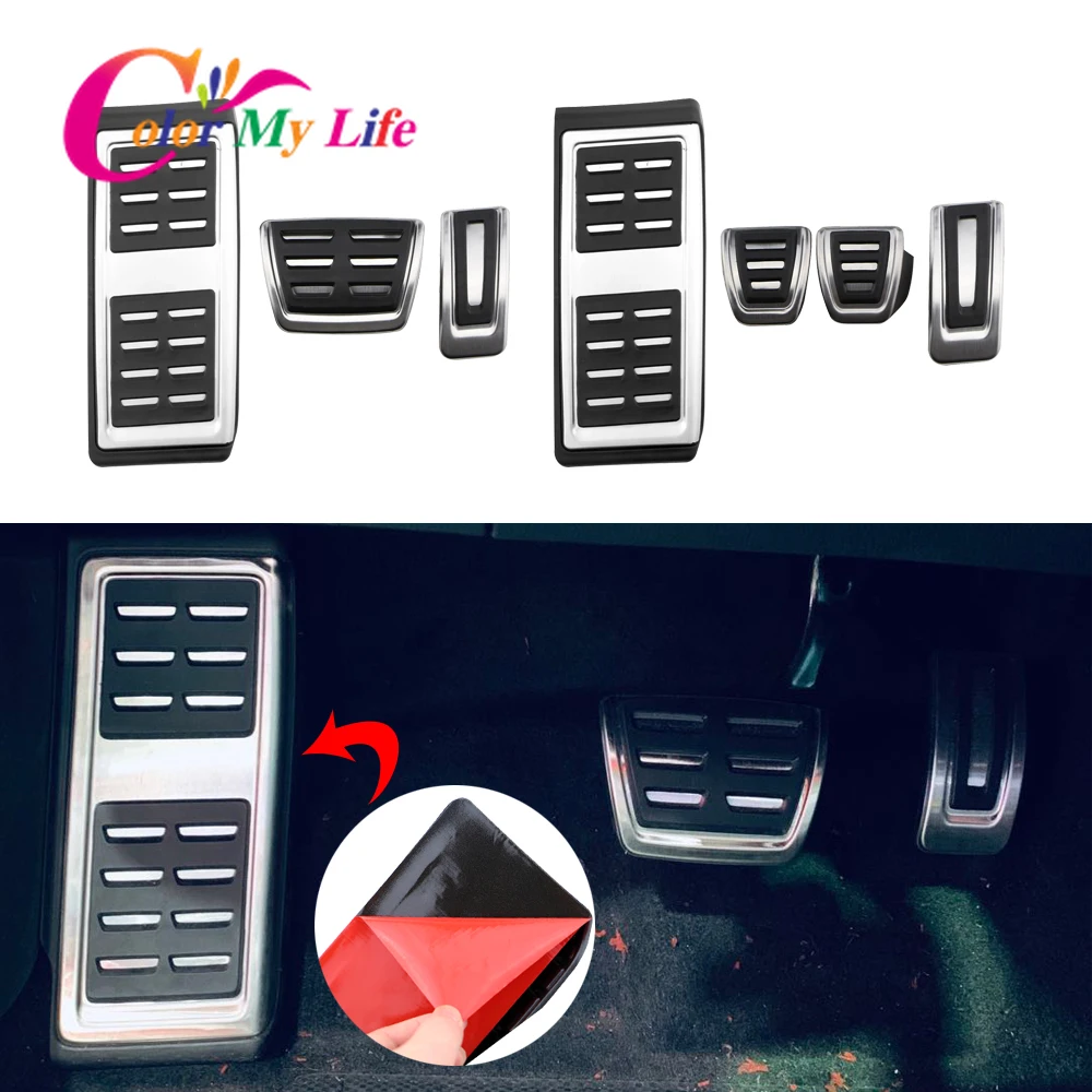 Pedali Auto Per Volkswagen Vw T-Roc T-Cross Golf 8 Mk8 2017 - 2023 Copertura Pedale Freno A Gas In Acciaio Inox Per Troc Tcross