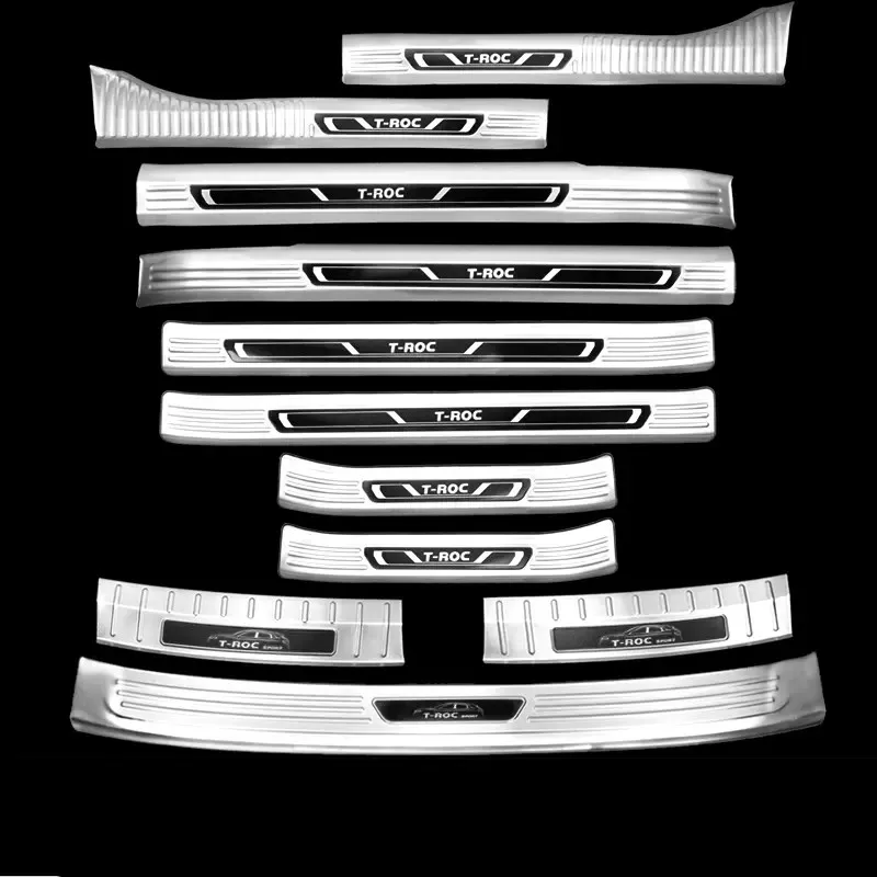 Per Volkswagen T-Roc 2018-2022 In Acciaio Inox Soglia Bar Shield Trunk Guard Soglia Shield Accessori Auto Antigraffio