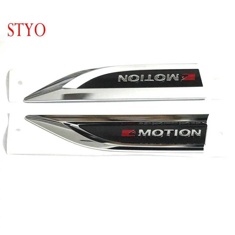 Styo Car Abs Side Wing Fender Door Emblem Badge Sticker Trim Per T-Roc Troc 2018 2019