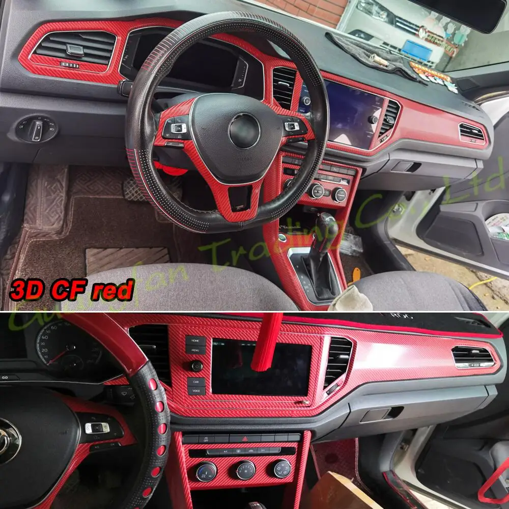 Per Hyundai Elantra Md 2012-2016 Car-Styling 3D/5D Fibra Di Carbonio Car Interior Center Console Stampaggio A Colori Adesivi Decalcomanie Parti