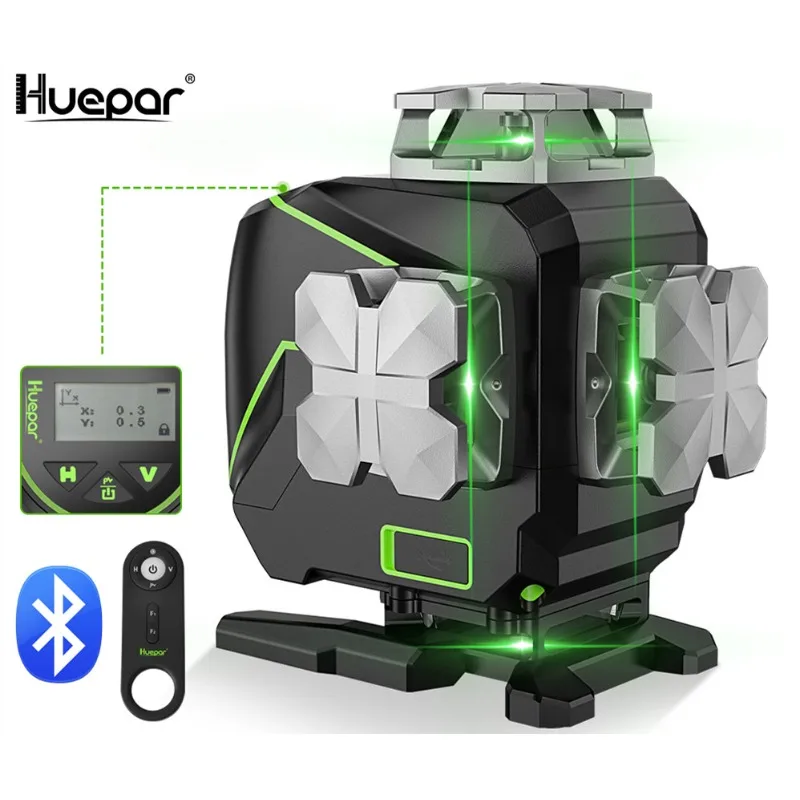 Huepar 4D 16 Linee Livello Laser S04Cg Green Beam Livelli Laser Linea Nivel