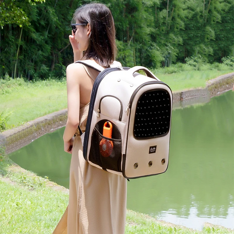 Cute Backpack Pet Cats Carriers Cage Transporter Valigia Peluche Trasportini Per Gatti Kitten Pocket Trasportino Gatto Mochila Para Gatos