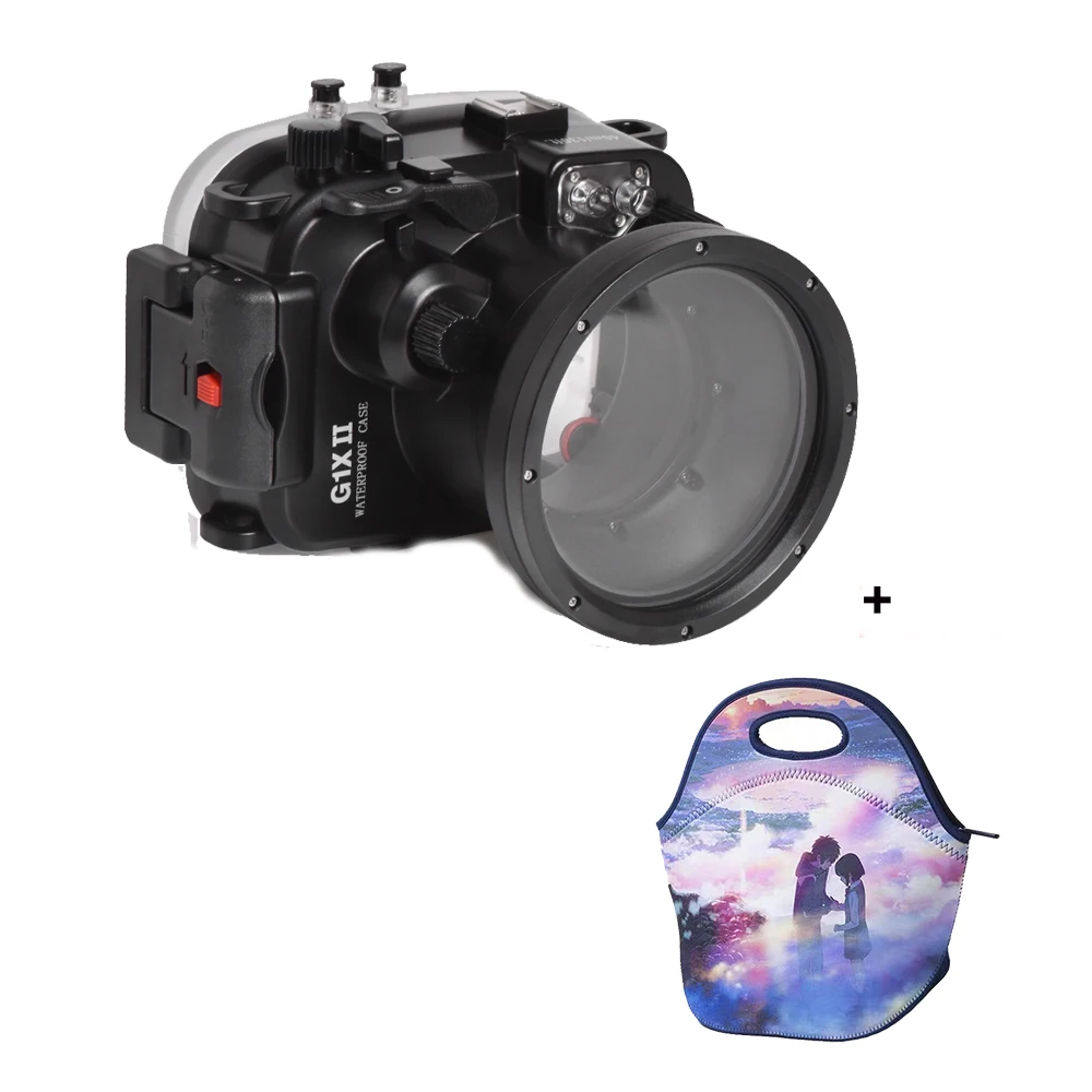 Per Canon G1X Ii Powershot Meikon 40M/130Ft Custodia Per Fotocamera Impermeabile Subacquea G1X Mark Ii