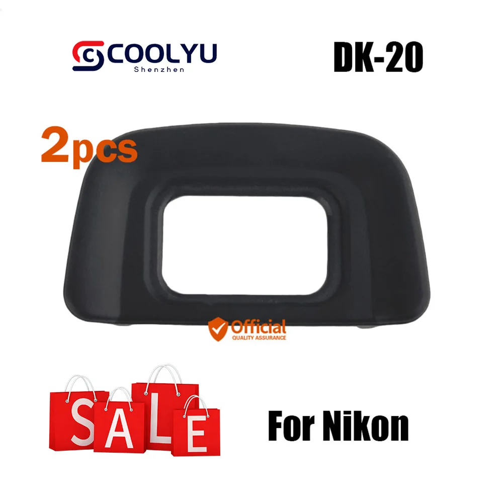 2Pcs Dk-20 Oculare In Gomma Per Tazza Per Nikon F55 F65 F75 F80 D40 D40X D50 D60 D70 D3000 D3100 D3200 D3300 D5100 D5200 Fotocamera Slr