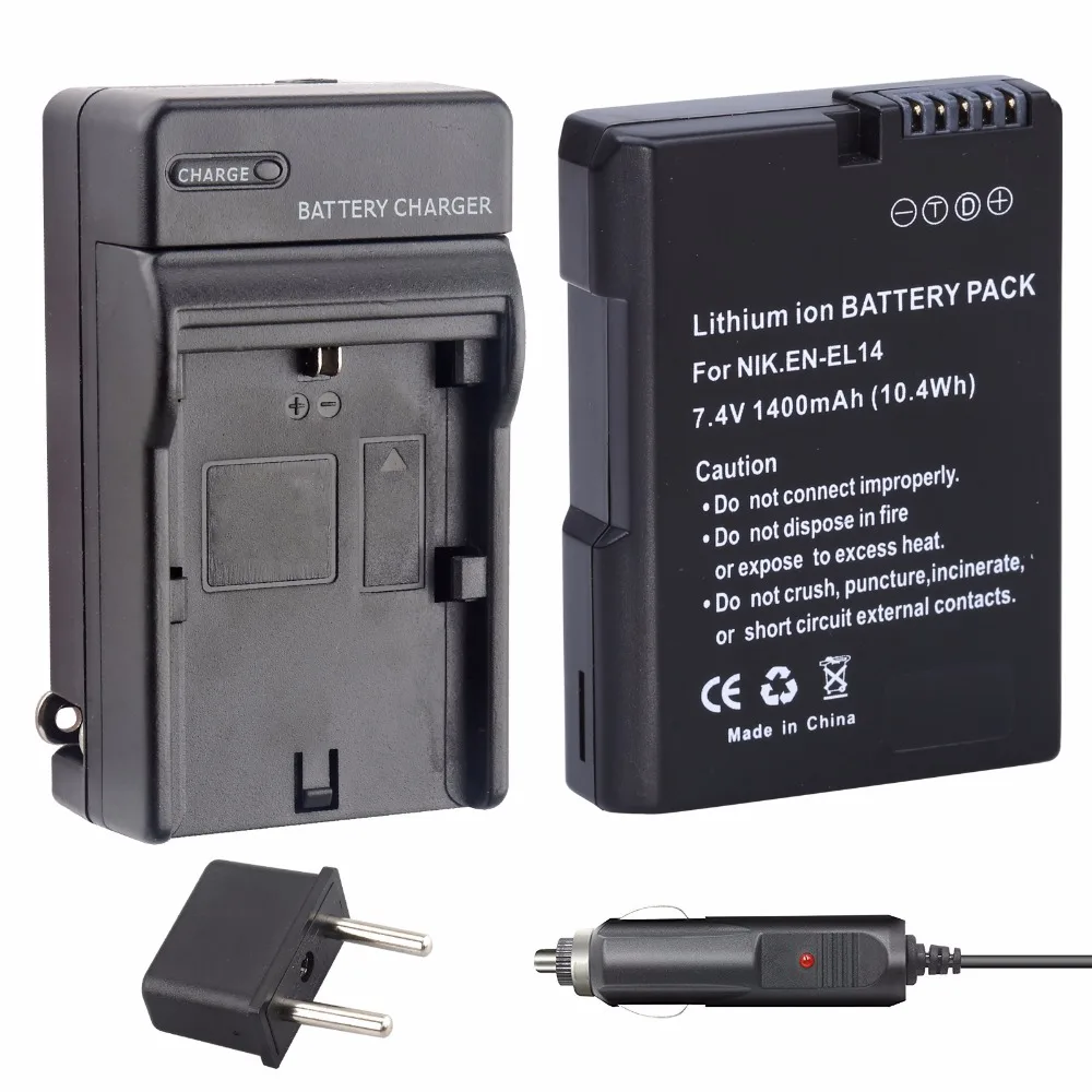 En-El14 En El14 Enel14 Batteria Per Fotocamera Digitale Akku E Caricabatterie Per Nikon D5200 D5100 D3100 D3200 P7100 P7000