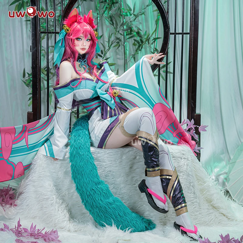 Pre-Sale Uwowo Lol Ahri Costume Cosplay League Of Legends Spirit Blossom Cosplay Ahri Nuovo Il Foxx A Nove Code Halloween Oufit