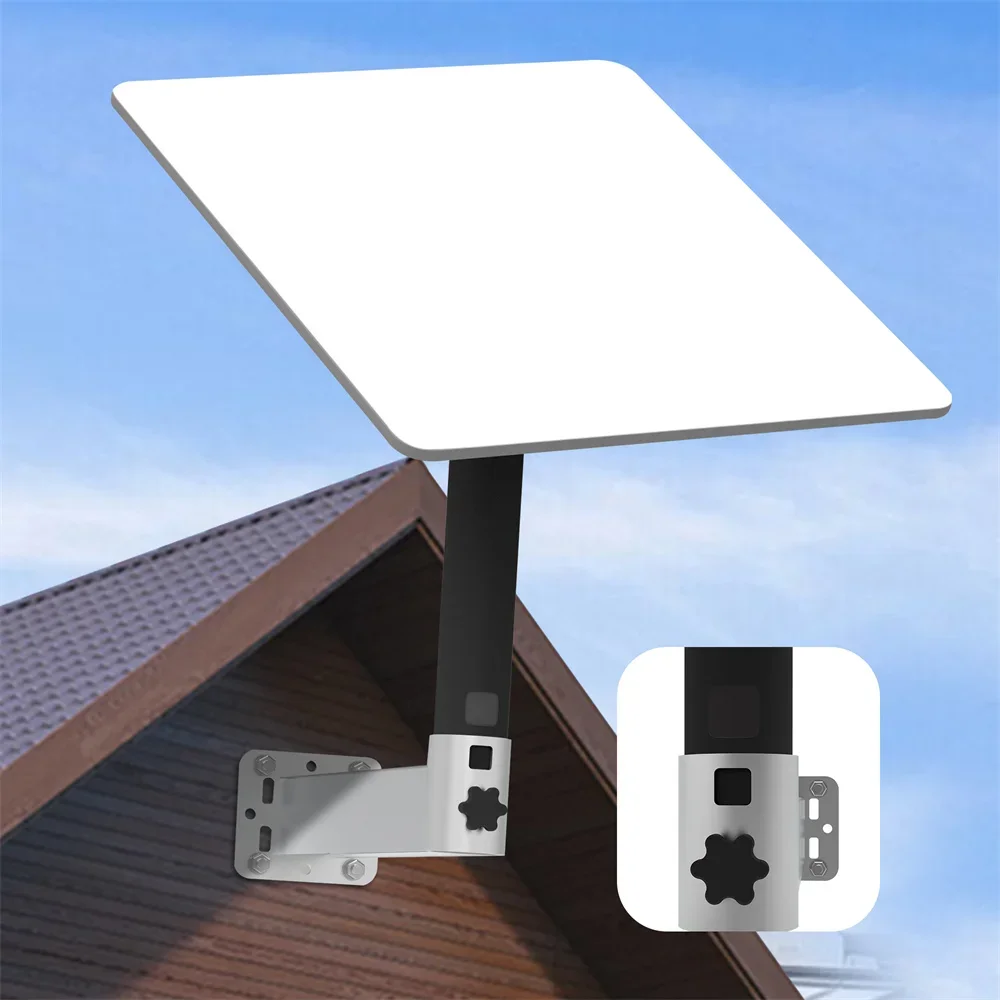 Supporto Starlink, Montaggio A Parete Lungo Starlink, Kit Internet Starlink Kit Di Montaggio Antenna Satellitare, Foro Per Bloccaggio Starlink E Vite