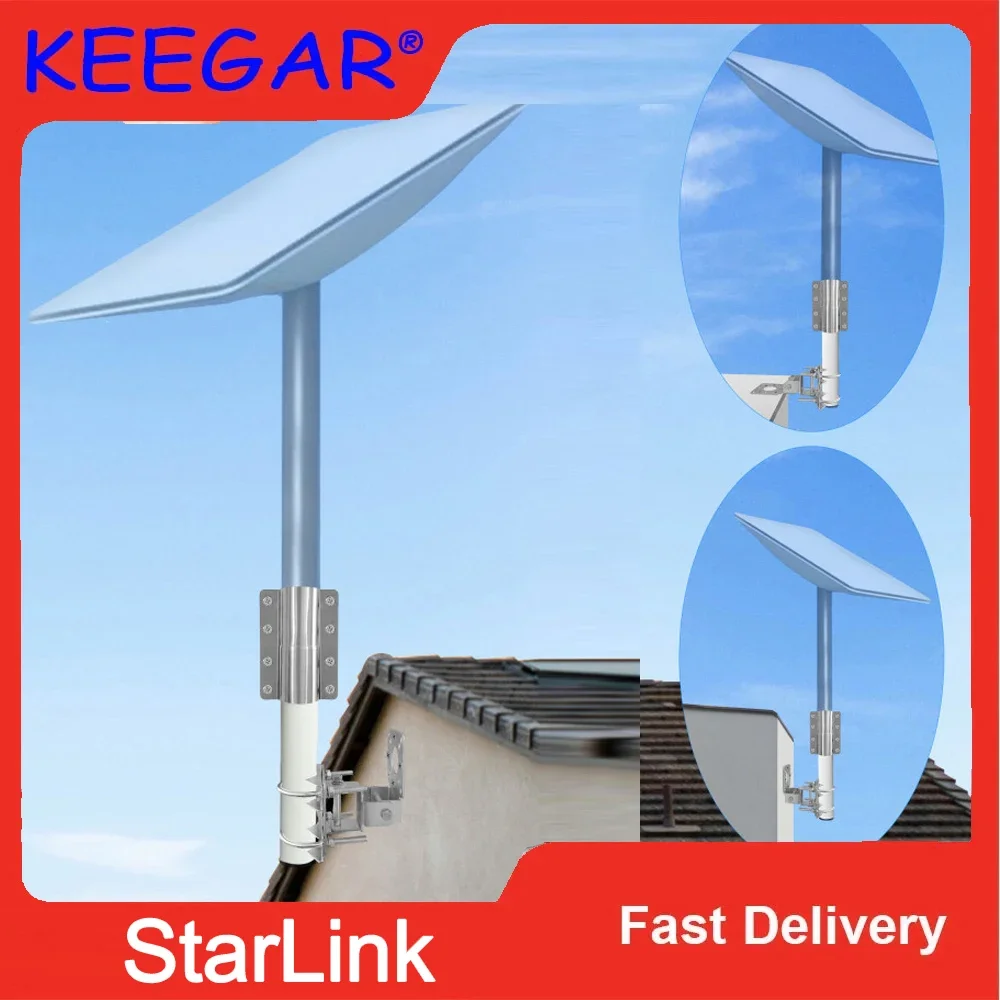 Starlink Mount Adatto Per Starlink V2 Starlink Kit Di Installazione Satellitare Internet Staffa Di Installazione Dell'Antenna Tv Esterna