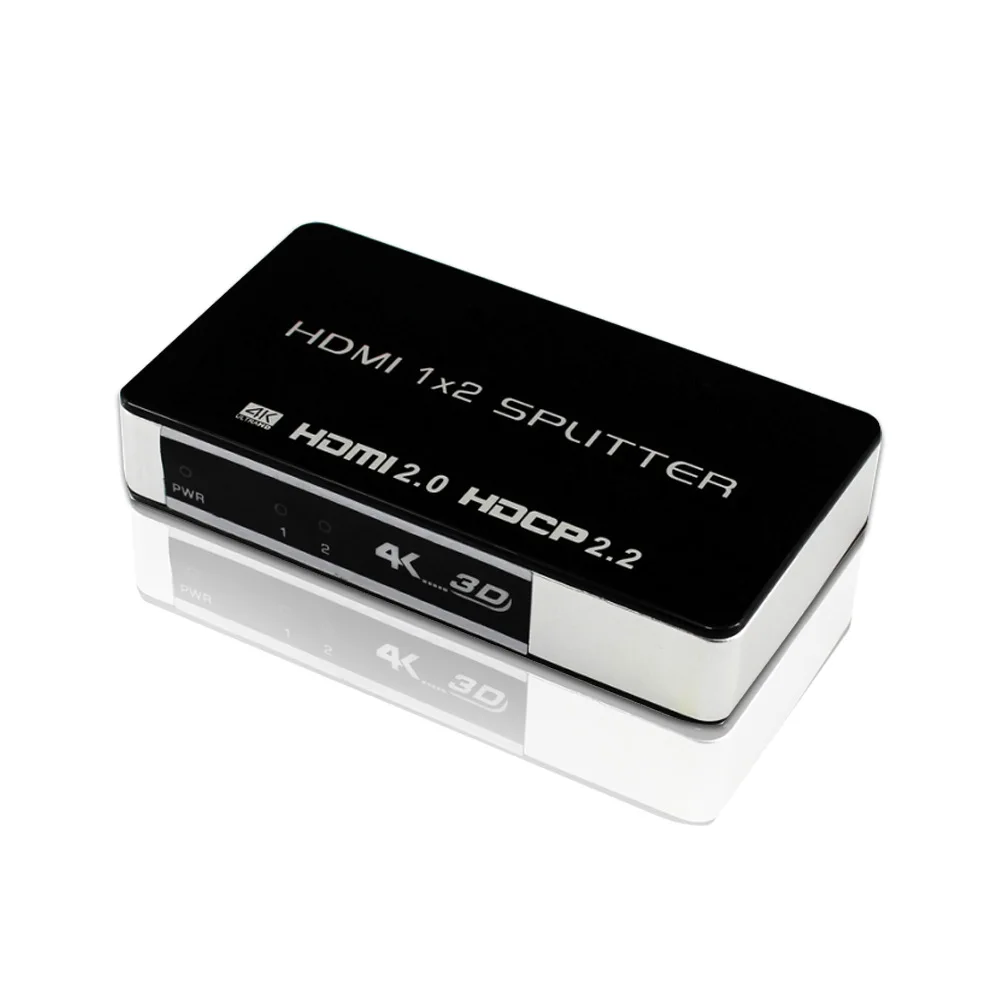 4K 60Hz Hdcp 2.2 Hdmi 2.0 Splitter 1X2 Hdmi Splitter Convertitore Video 1080P 3D Per Ps3 Ps4 Ps5 Dvd Laptop Pc To Tv 1 A 2 Monitor