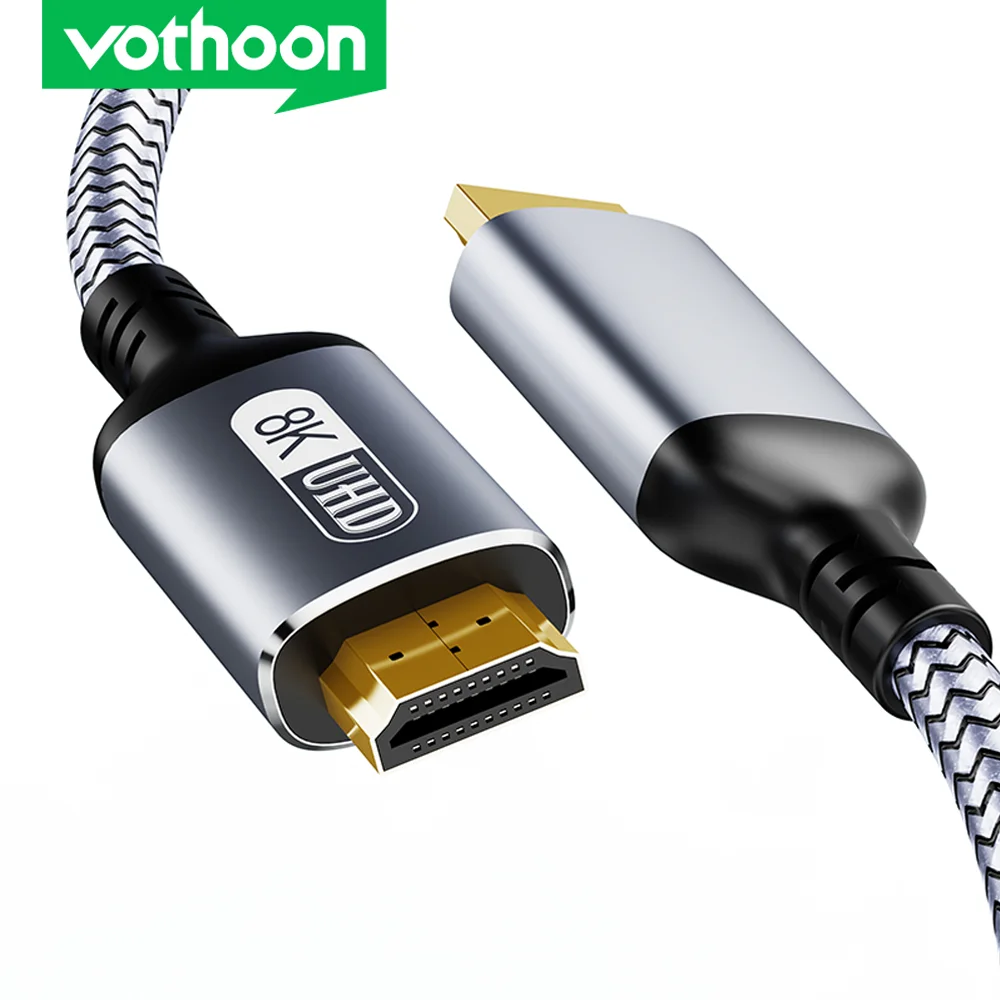 Cavo Vothoon 8K 2.1 120Hz 4K Cavo 2.1 Compatibile Hdmi 8K Ultra High Speed Hdr Earc Per Hdtv Xbox Projector Cavo Audio Ps5
