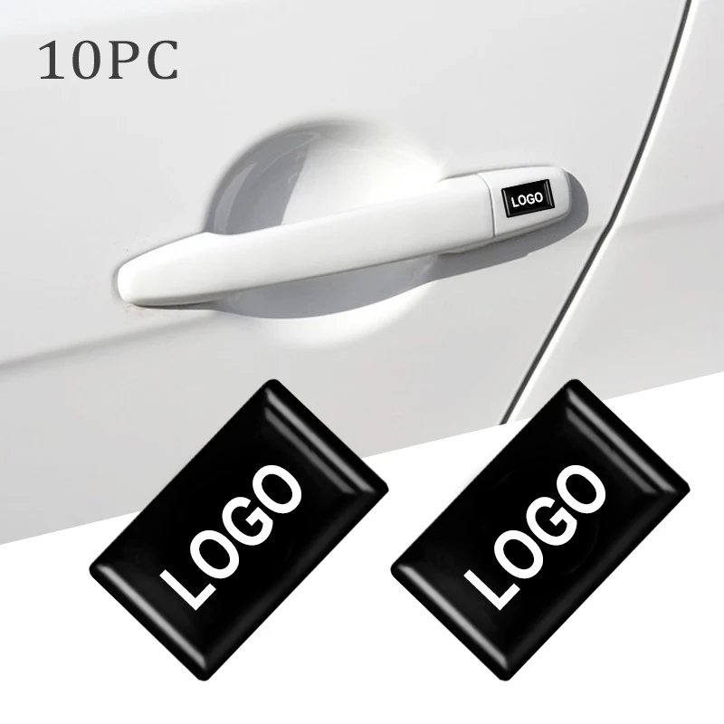 10 Pcs Car Styling 3D Short Epoxy Badge Badge Sticker Decalcomanie Per Volkswagen Vw Scirocco Golf Polo Tiguan Passat Accessori Per Auto
