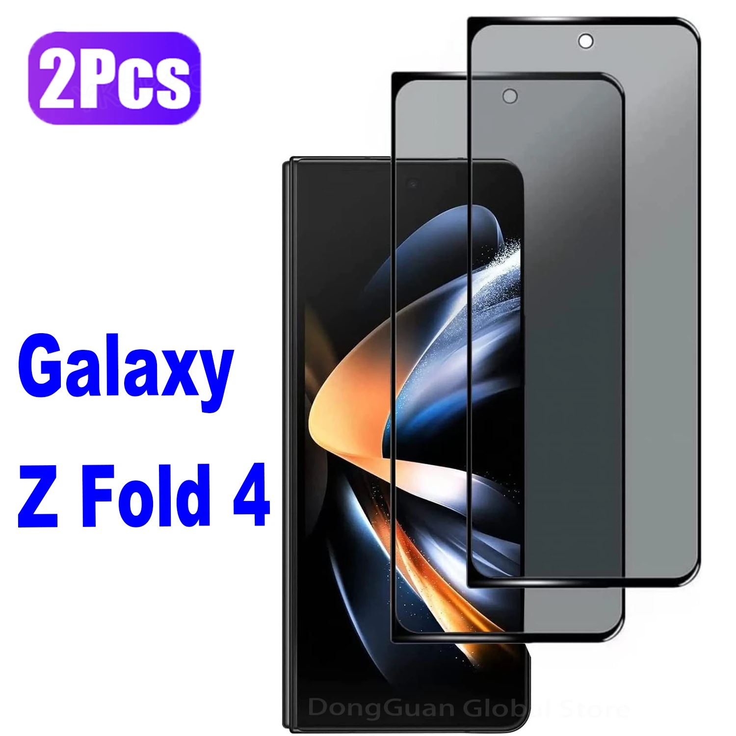 2/4 Pezzi Di Vetro Temperato Anti-Spyware Adatto Per Samsung Galaxy Z Fold 4 Z Fold 3 Z Fold 5 Pellicola Di Vetro Per La Privacy Della Protezione Dell
