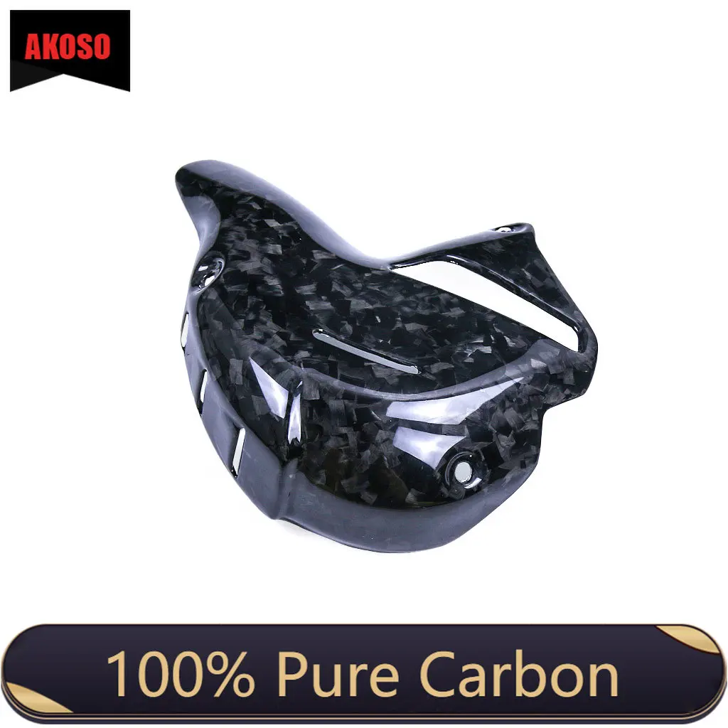 100% 3K Dry Carbon Fiber Modifica Moto Akrapovic Copertura Di Scarico Per Ducati Panigale Streetfighter V4 V4S V4R 2018-2023