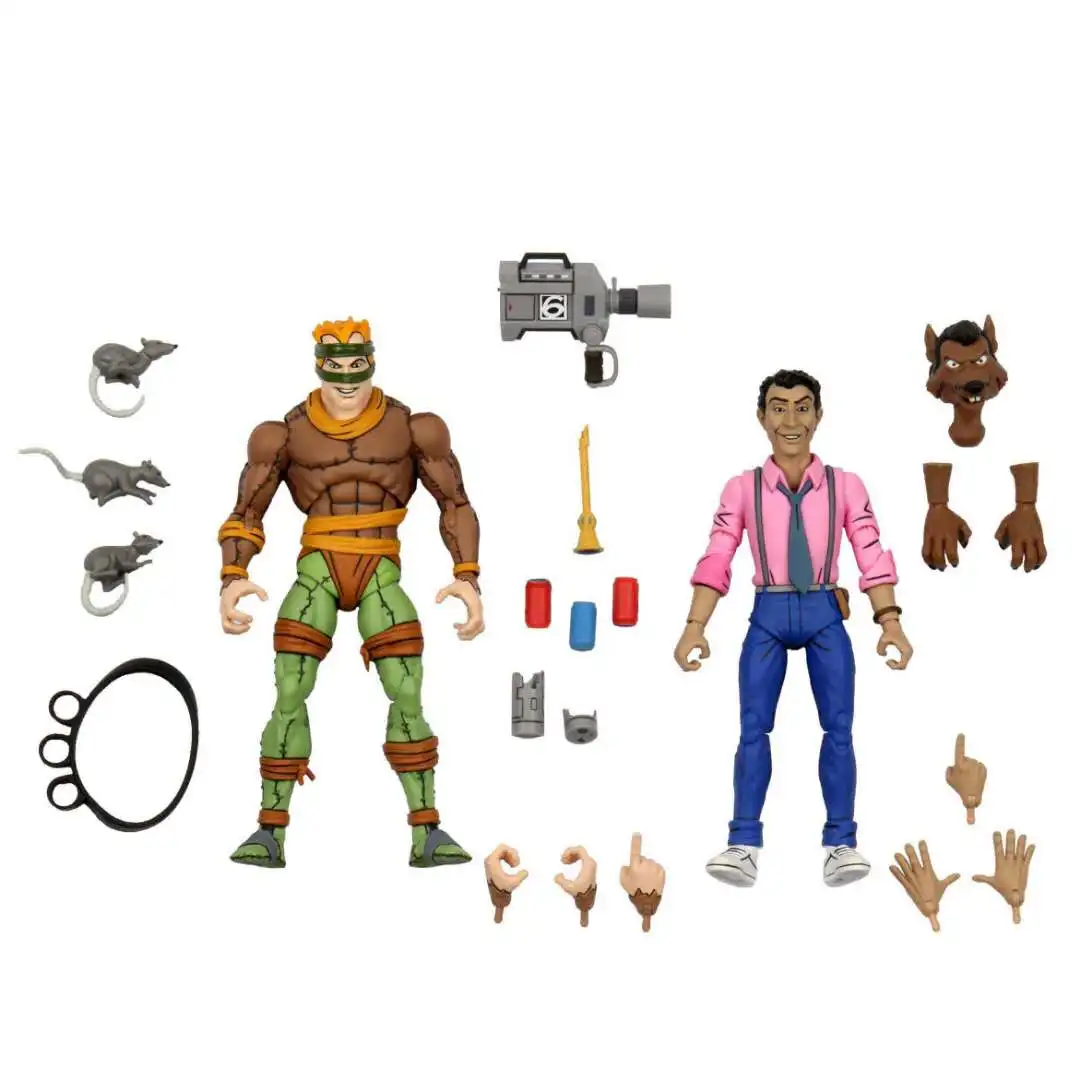Neca Shredder Turtle Krang Shredder Aninininination Rat King And Klein Fenwick Classic Mobile Action Figure Toys
